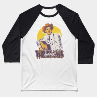 Hank Williams / Retro Style Baseball T-Shirt